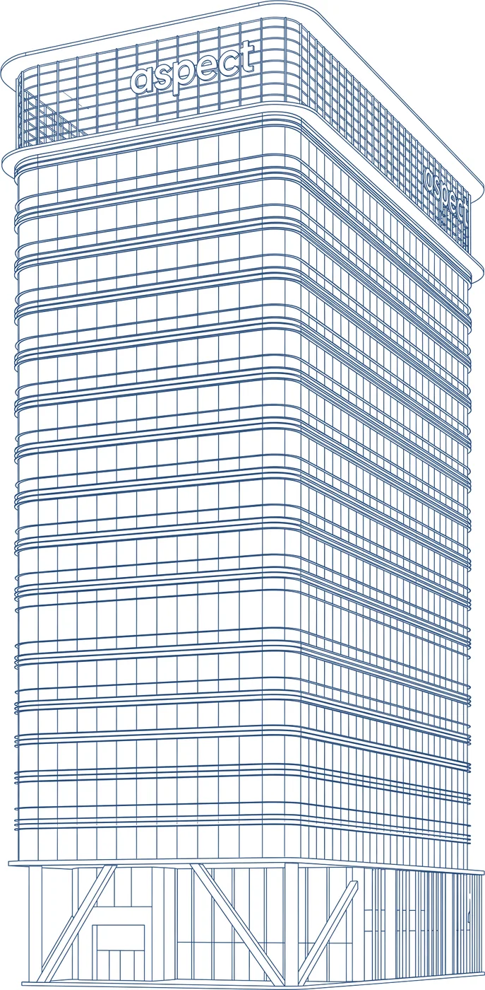 Architectural elevation study of Aspect Global