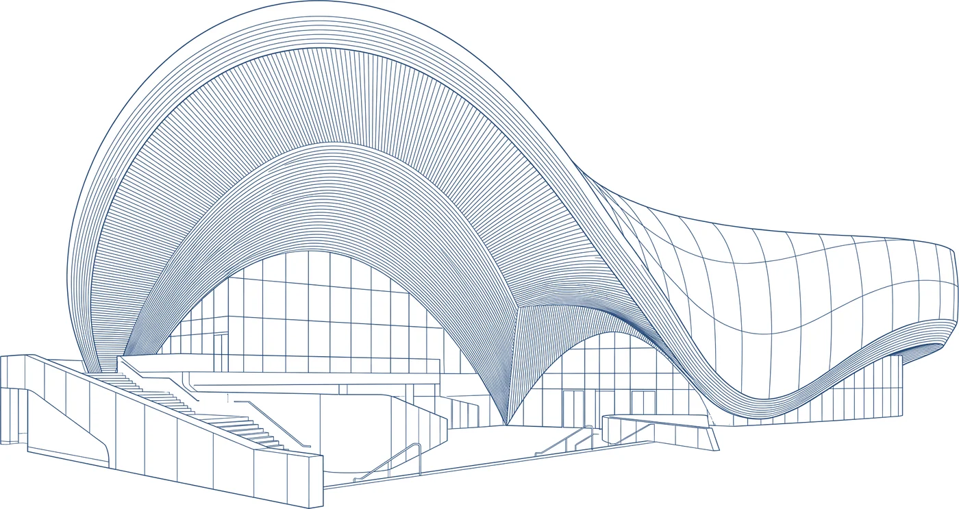 Architectural elevation study of GA Terminal MIAL
