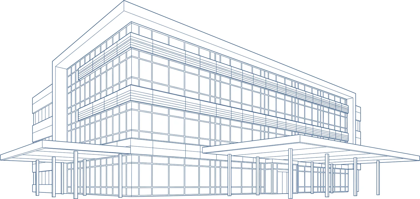 Architectural elevation study of GA Terminal NMIAL