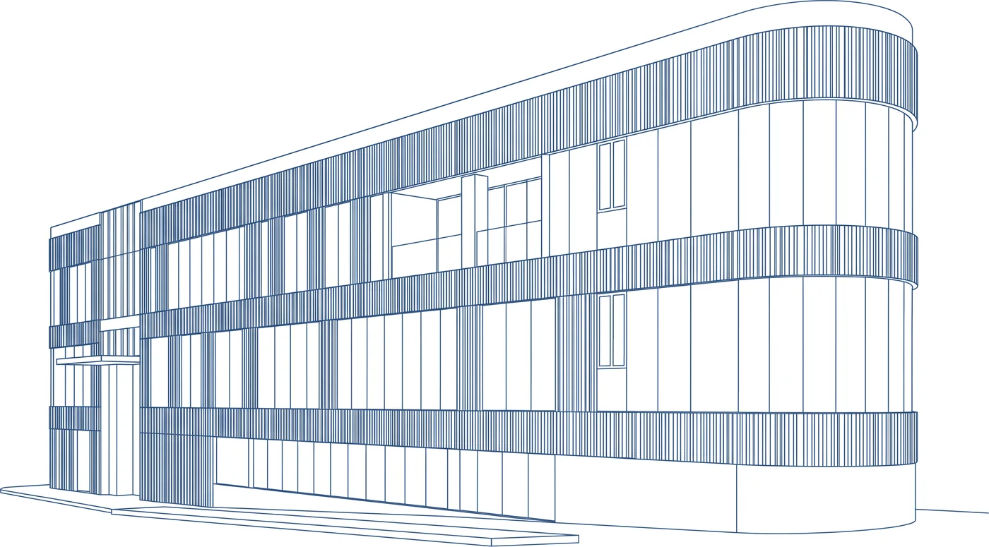 Architectural elevation study of Piramal Agastya