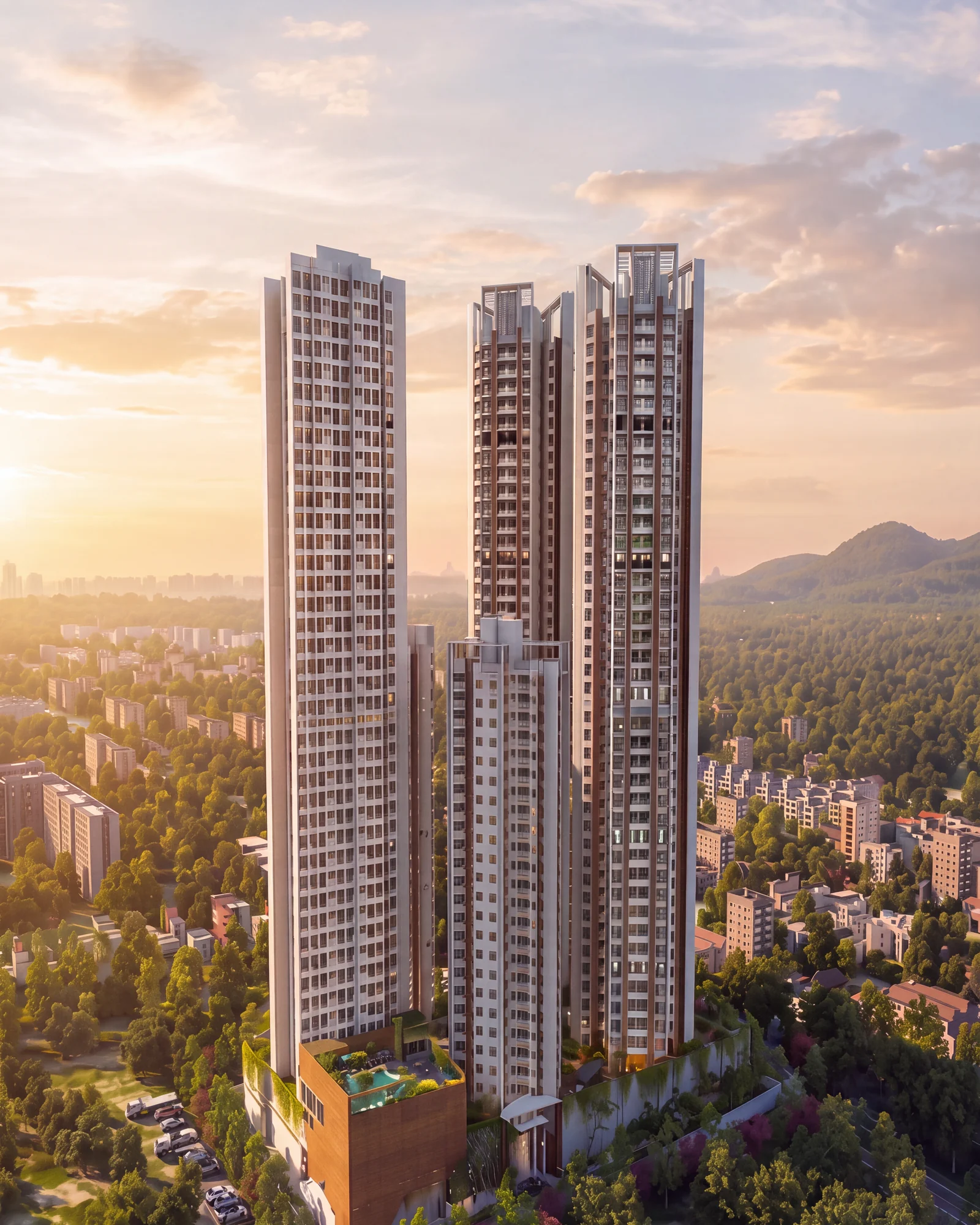 Runwal Sanctuary — façade by Skywall, Mumbai